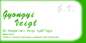 gyongyi veigl business card